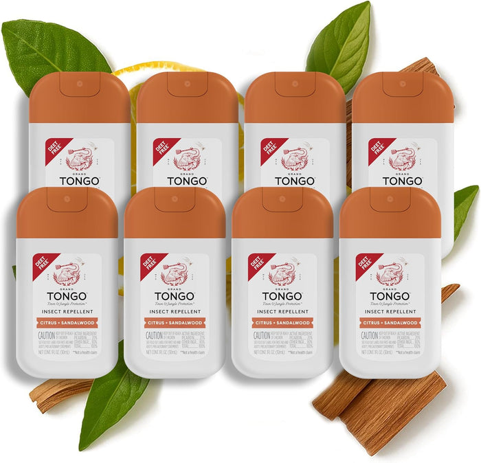 Citrus + Sandalwood Insect Repellent - Pocket Spray - 8-Pack