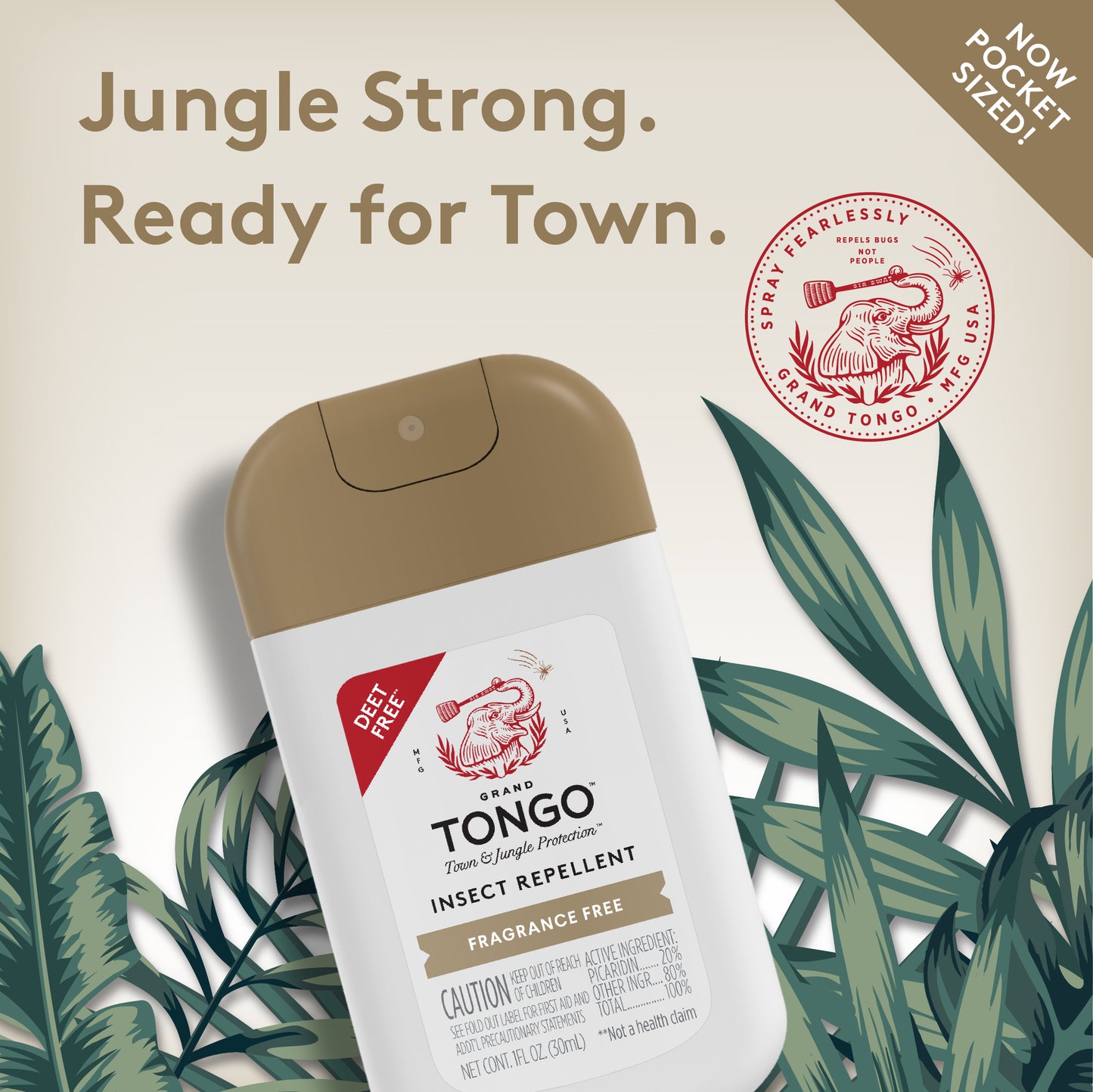 Fragrance Free Insect Repellent - Pocket Spray - 1 pack