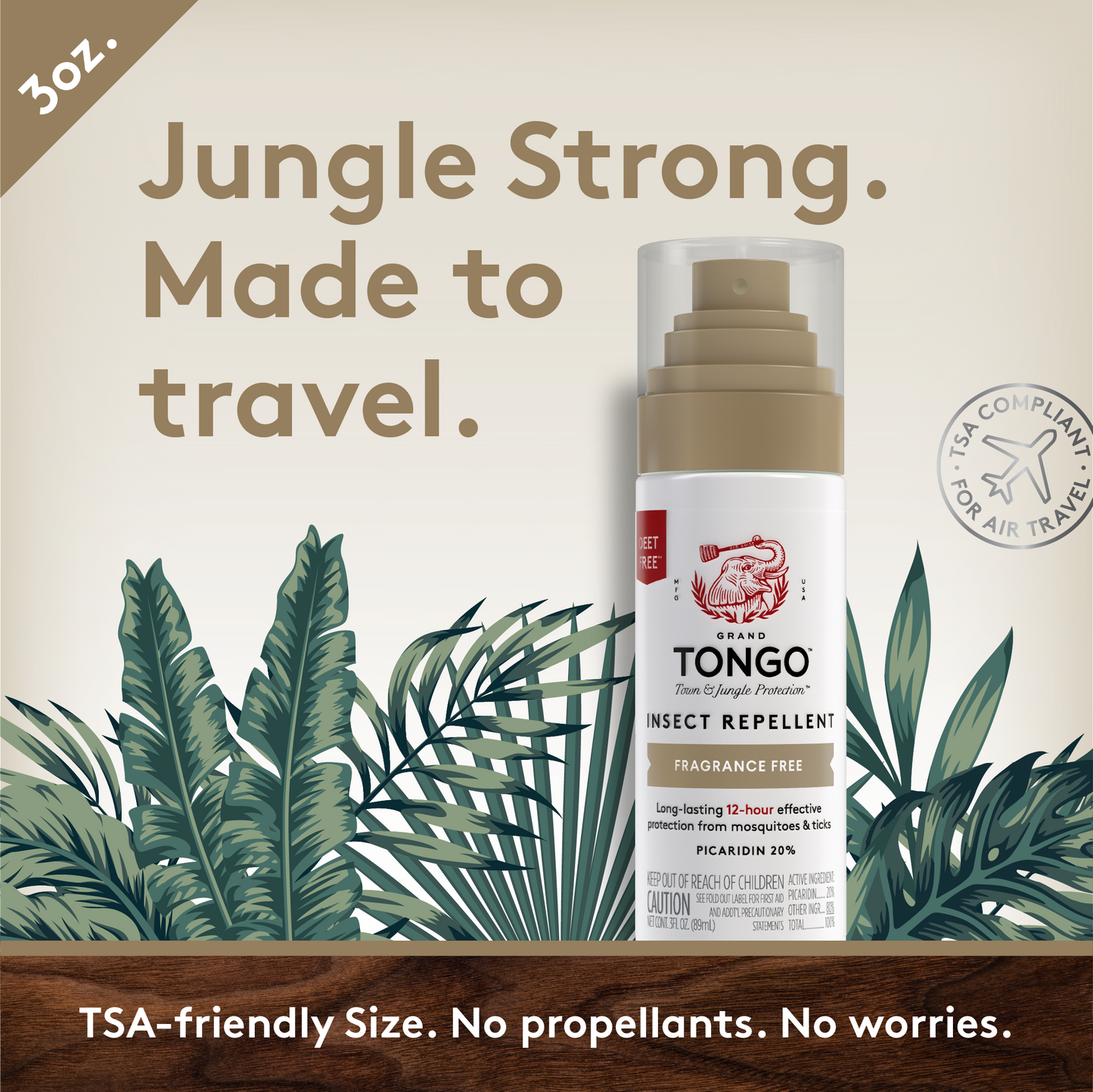 Fragrance Free Insect Repellent - Pump Spray - 1 pack