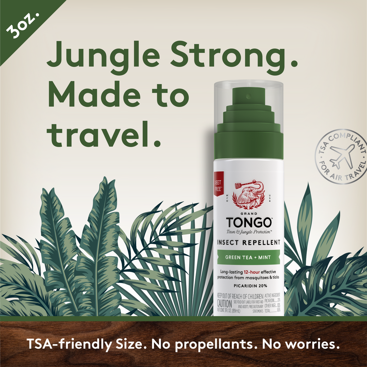 Green Tea + Mint Insect Repellent - Pump Spray - 4-Pack