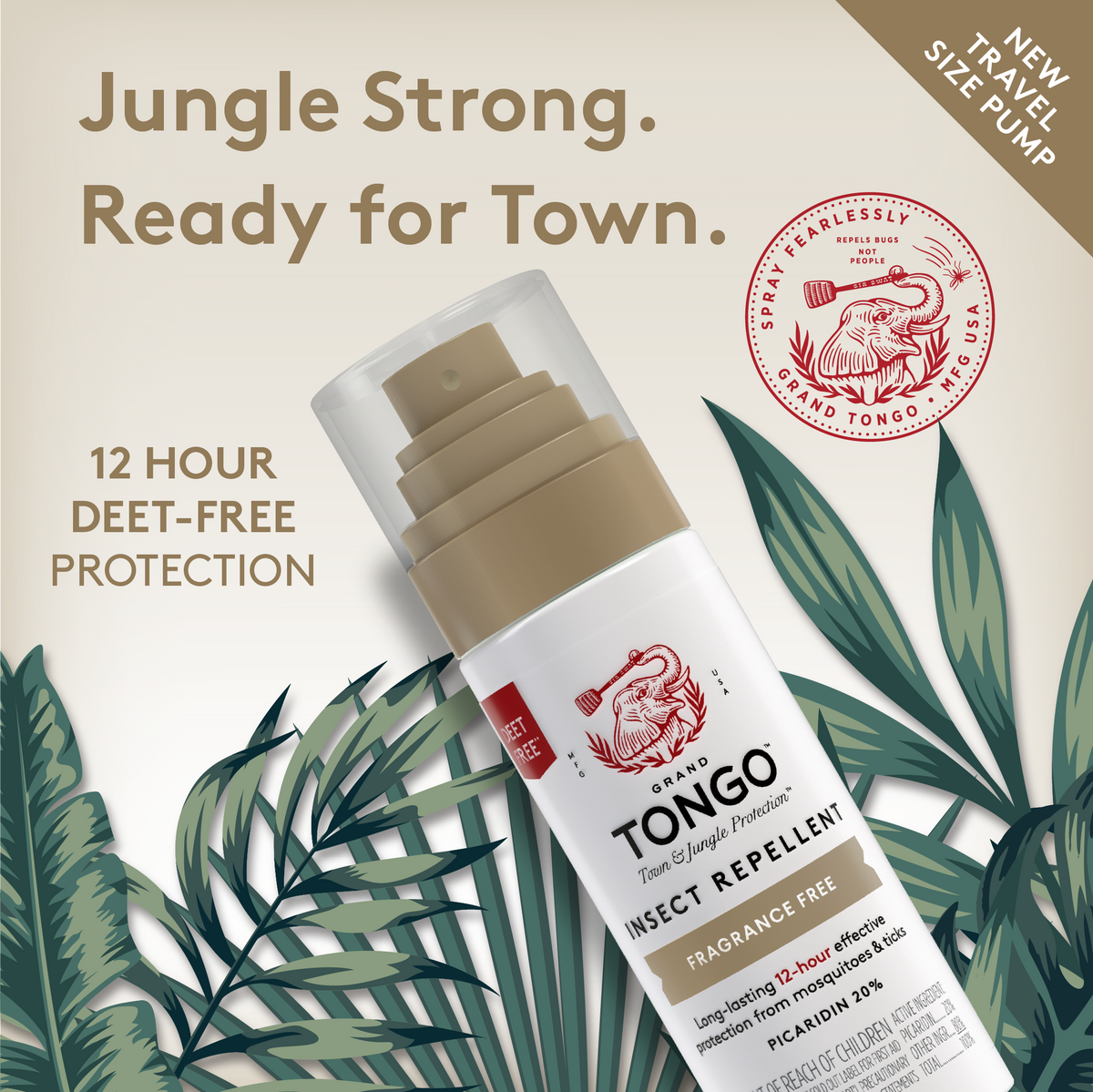 Fragrance Free Insect Repellent - Pump Spray - 2-Pack