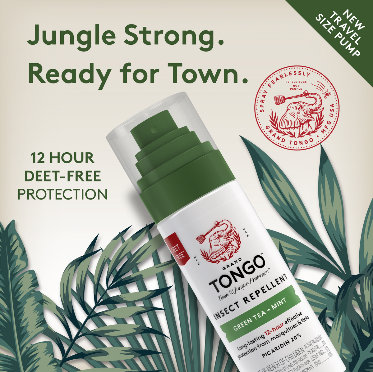 Green Tea + Mint Insect Repellent - Pump Spray - 4-Pack