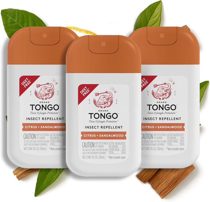Citrus + Sandalwood Insect Repellent - Pocket Spray - 3-Pack