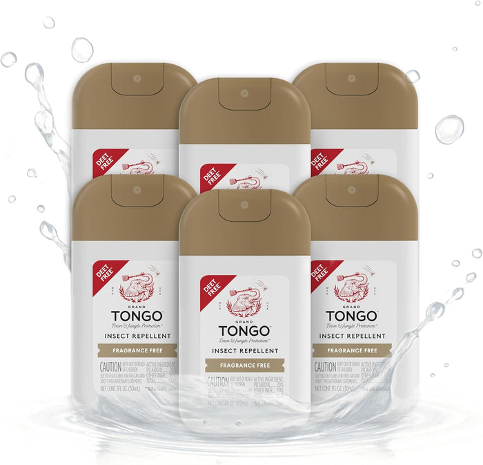 Fragrance Free Insect Repellent - Pocket Spray - 6-Pack