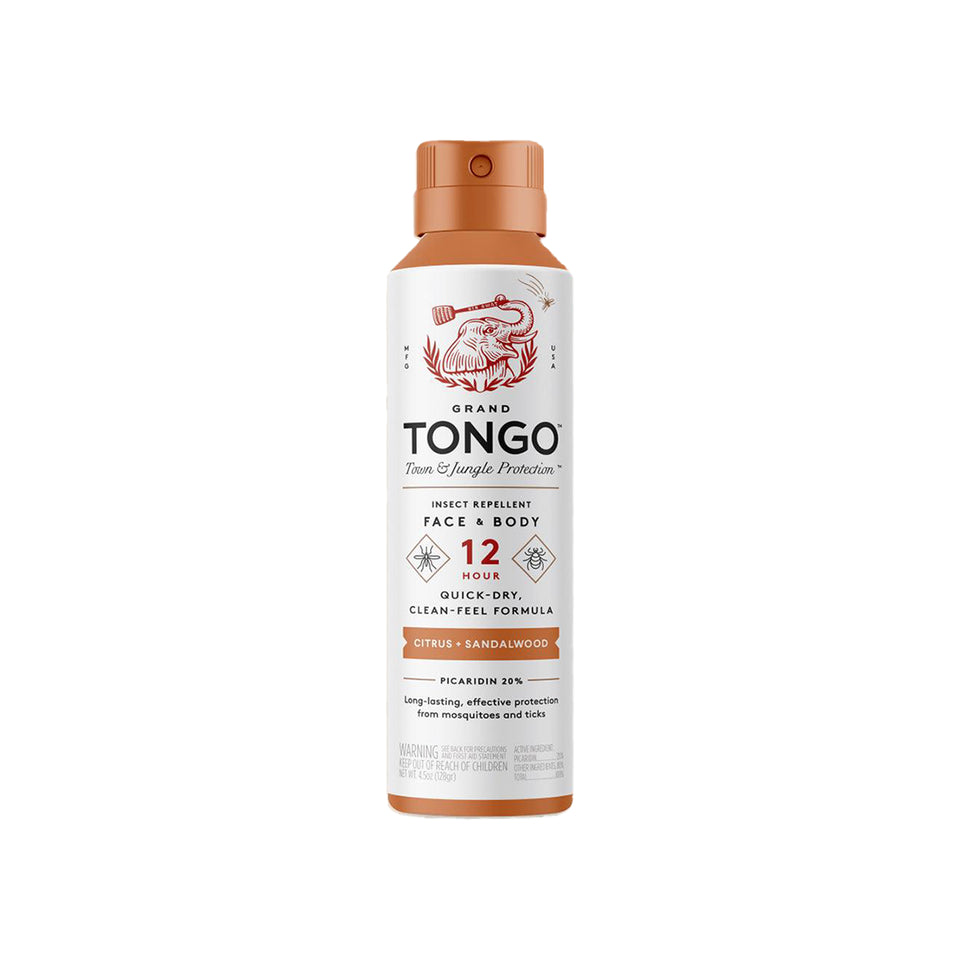 Citrus + Sandalwood Insect Repellent — clean white packshot. 1 × 4.5 oz net weight Citrus + Sandalwood Full Size Spray.