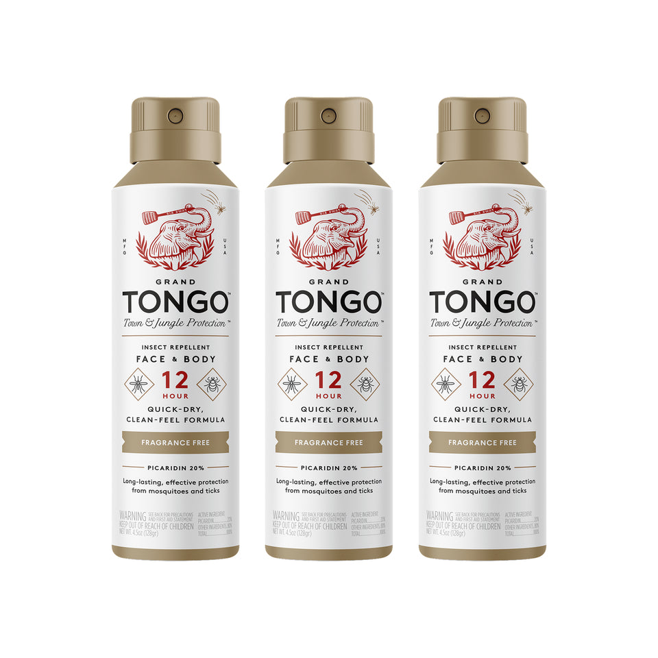 Fragrance Free Insect Repellent - Bundle — clean white packshot. 3 × 4.5 oz net weight Fragrance Free Full Size Spray.