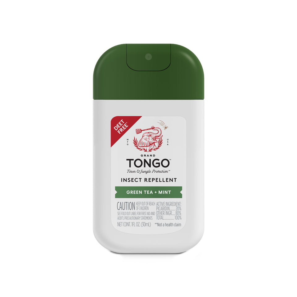 Green Tea + Mint Insect Repellent - Pocket Spray - 1 pack — clean white packshot. 1 × 1 fl oz Green Tea + Mint Pocket Spray.