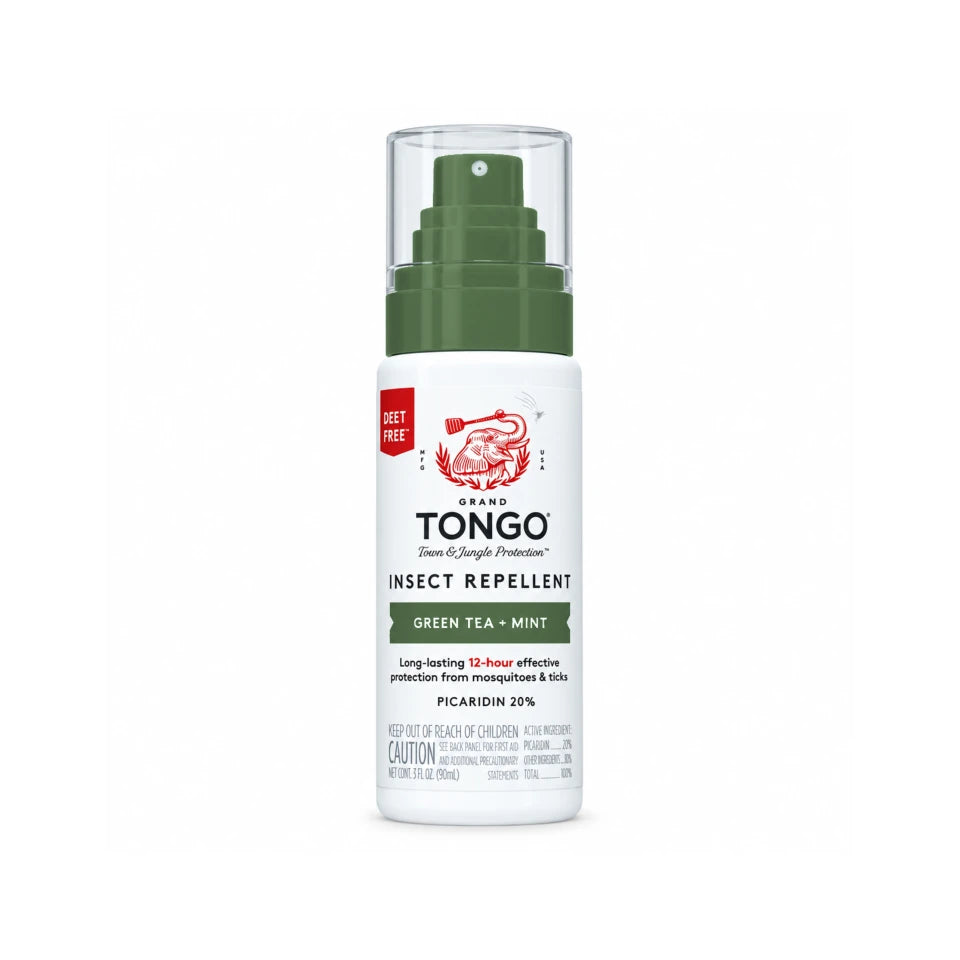 Green Tea + Mint Insect Repellent - Pump Spray - 1 pack — clean white packshot. 1 × 3 fl oz Green Tea + Mint Travel Spray.